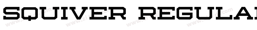 Squiver Regular字体转换 Squiver Regular字体转换